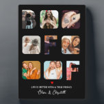 Aangepaste foto's Collage Besties BFF Cute Giften Fotoplaat<br><div class="desc">Aangepaste foto's Collage Besties BFF Cute Giften</div>