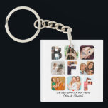 Aangepaste foto's collage BFF Besties van verjaard Sleutelhanger<br><div class="desc">Aangepaste foto's collage BFF Besties van verjaardag cadeautjes</div>