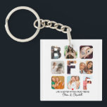 Aangepaste foto's collage BFF Besties van verjaard Sleutelhanger<br><div class="desc">Aangepaste foto's collage BFF Besties van verjaardag cadeautjes</div>