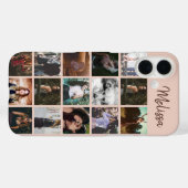 Aangepaste foto's Collage en naam vrienden herinne Case-Mate iPhone Case (Achterkant (horizontaal))