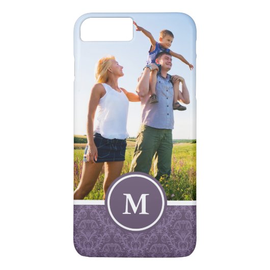 Aangepaste foto's en extra luxe Paarse achtergrond Case-Mate iPhone Case (Achterkant)