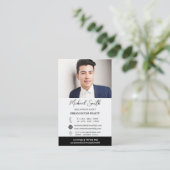Aangepaste foto's en Logo Real Estate Agent Realto Visitekaartje (Staand voorkant)
