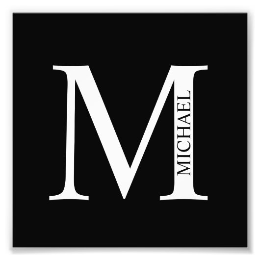 Aangepaste foto's en monogram foto afdruk (Voorkant)