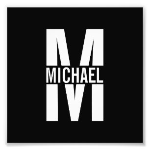 Aangepaste foto's en monogram foto afdruk