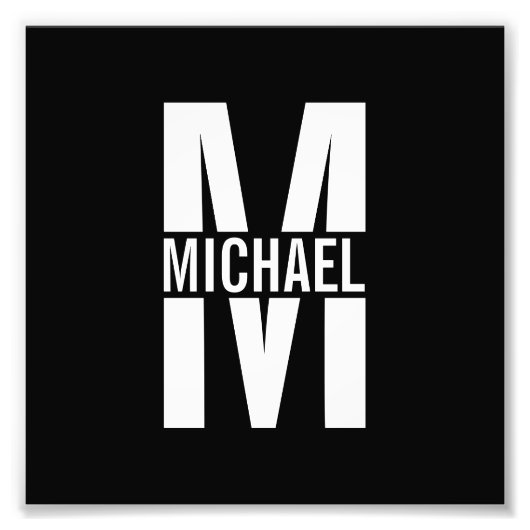 Aangepaste foto's en monogram foto afdruk (Voorkant)