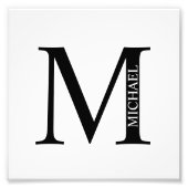 Aangepaste foto's en monogram foto afdruk (Voorkant)