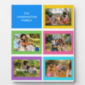 Aangepaste foto's en naam kleurrijk fotoplaat (Voorkant)