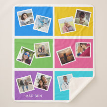 Aangepaste foto's en naam kleurrijk