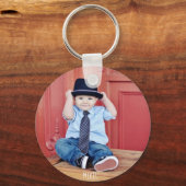 Aangepaste foto's en namen sleutelhanger (Voorkant)
