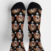 Aangepaste foto's en schilderafdrukken zwart sokken (Top)