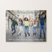 Aangepaste foto's en tekst legpuzzel (Horizontaal)