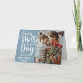 Aangepaste foto's en tekst Moederdag Beste mama oo Feestdagen Kaart (Voorkant)