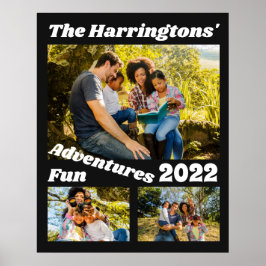 Aangepaste foto's en tekst poster