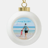 Aangepaste foto's en tekst - Uw eigen ontwerp - Be Keramische Bal Ornament (Voorkant)