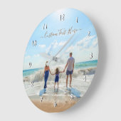 Aangepaste foto's en tekst - Uw eigen ontwerp - zo Grote Klok (Hoek)