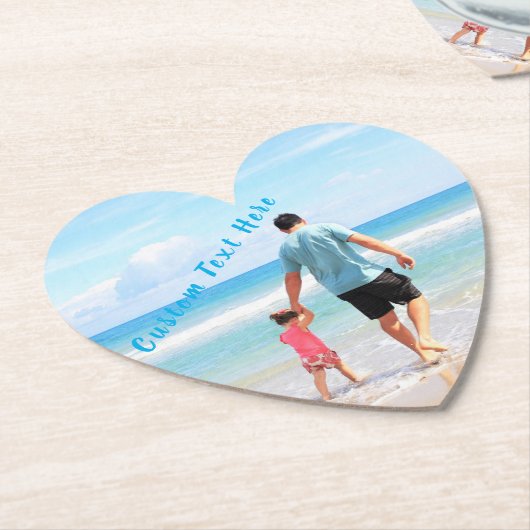 Aangepaste foto's en tekst - Uw eigen ontwerp - Zo Kartonnen Onderzetters (Gekanteld)