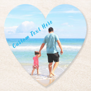 Aangepaste foto's en tekst - Uw eigen ontwerp - Zo Kartonnen Onderzetters