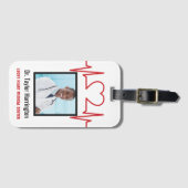 Aangepaste foto's en tekst voor medische professio bagagelabel (Voorkant (horizontaal))