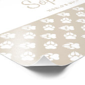 Aangepaste foto's en witte petten op beige en Jouw Foto Afdruk (Hoek)