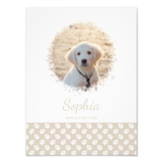 Aangepaste foto's en witte petten op beige en Jouw Foto Afdruk (Voorkant)