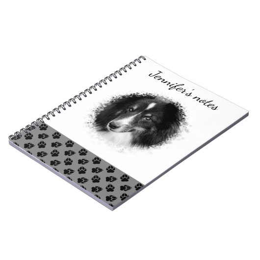 Aangepaste foto's en zwarte petten op grijs en Jou Notitieboek (Linkerzijde)