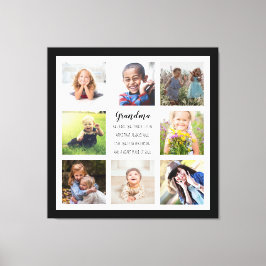 Aangepaste foto's Grandma Quote Stretched Canvas a