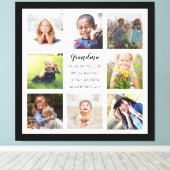 Aangepaste foto's Grandma Quote Stretched Canvas a Afdruk (Insitu (Houten vloer))