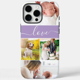 Aangepaste foto's Herinneringen Liefde Script paar iPhone 16 Pro Max Hoesje