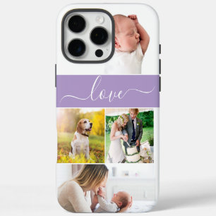 Aangepaste foto's Herinneringen Liefde Script paar iPhone 16 Pro Max Hoesje