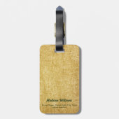 Aangepaste foto's Hond St Patrick's Day Gouden Gli Bagagelabel (Achterkant verticaal)