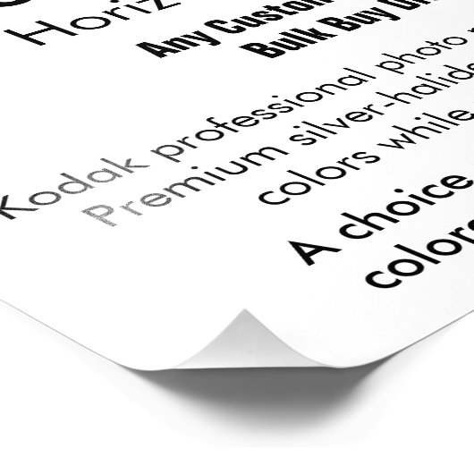 Aangepaste foto's - Horizontaal 12 x 8 inch Foto Afdruk (Hoek)