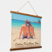 Aangepaste foto's illustreren uw Romantische foto' Hangend Wandkleed (Gebogen)