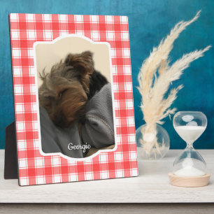 Aangepaste foto's in landstaal, rood en wit fotoplaat
