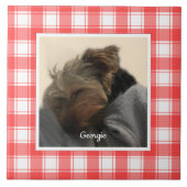 Aangepaste foto's in landstaal, rood en wit tegeltje (Voorkant)