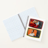 Aangepaste foto's in  tv's Pop Art Style Notitieboek (Binnen)