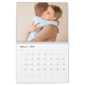 Aangepaste foto's kalender | Bewerkbare jaartekst (Feb 2026)
