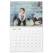 Aangepaste foto's kalender | Bewerkbare jaartekst (Jan 2027)