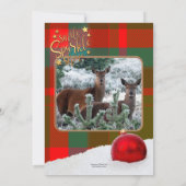 Aangepaste foto's Kerstvakantie uitnodiging of Kaa (Achterkant)