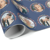 Aangepaste foto's kerstverpakking cadeaupapier (Rol Hoek)