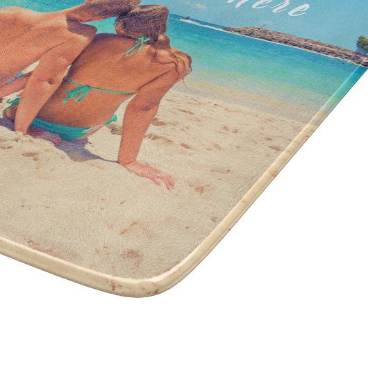 Aangepaste foto's Knipperen uw foto's en tekst Snijplank (Hoek)