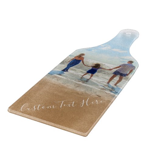 Aangepaste foto's Knipperen uw foto's en tekst Snijplank (Hoek)