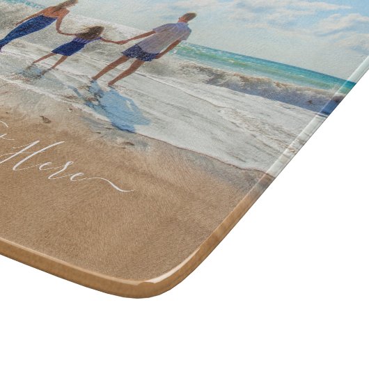 Aangepaste foto's Knipperen uw foto's en tekst Snijplank (Hoek)