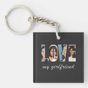 Aangepaste foto's Liefde Mijn Vriendin Stijlvol Mo Sleutelhanger