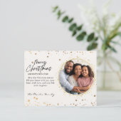 Aangepaste foto's Merry Christmas Photo Briefkaart (Staand voorkant)
