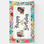 Aangepaste foto's met de naam Aangepaste foto's vo Spandoek (Verticaal)