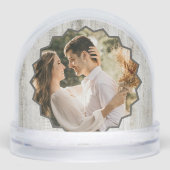 Aangepaste foto's met houtnerf Easy Sjablonen Sneeuwbol (Voorkant)