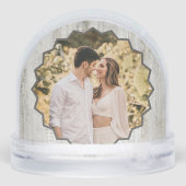 Aangepaste foto's met houtnerf Easy Sjablonen Sneeuwbol (Achterkant)