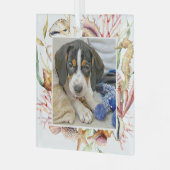 Aangepaste foto's met kerstmis glas ornament (Voorkant links)