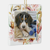 Aangepaste foto's met kerstmis keramisch ornament (Rechts)