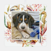 Aangepaste foto's met kerstmis metalen ornament (Voorkant)